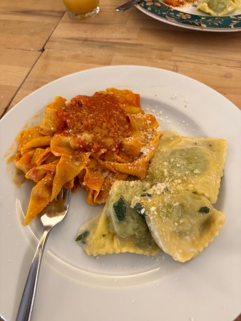 A plate of pasta in Florence